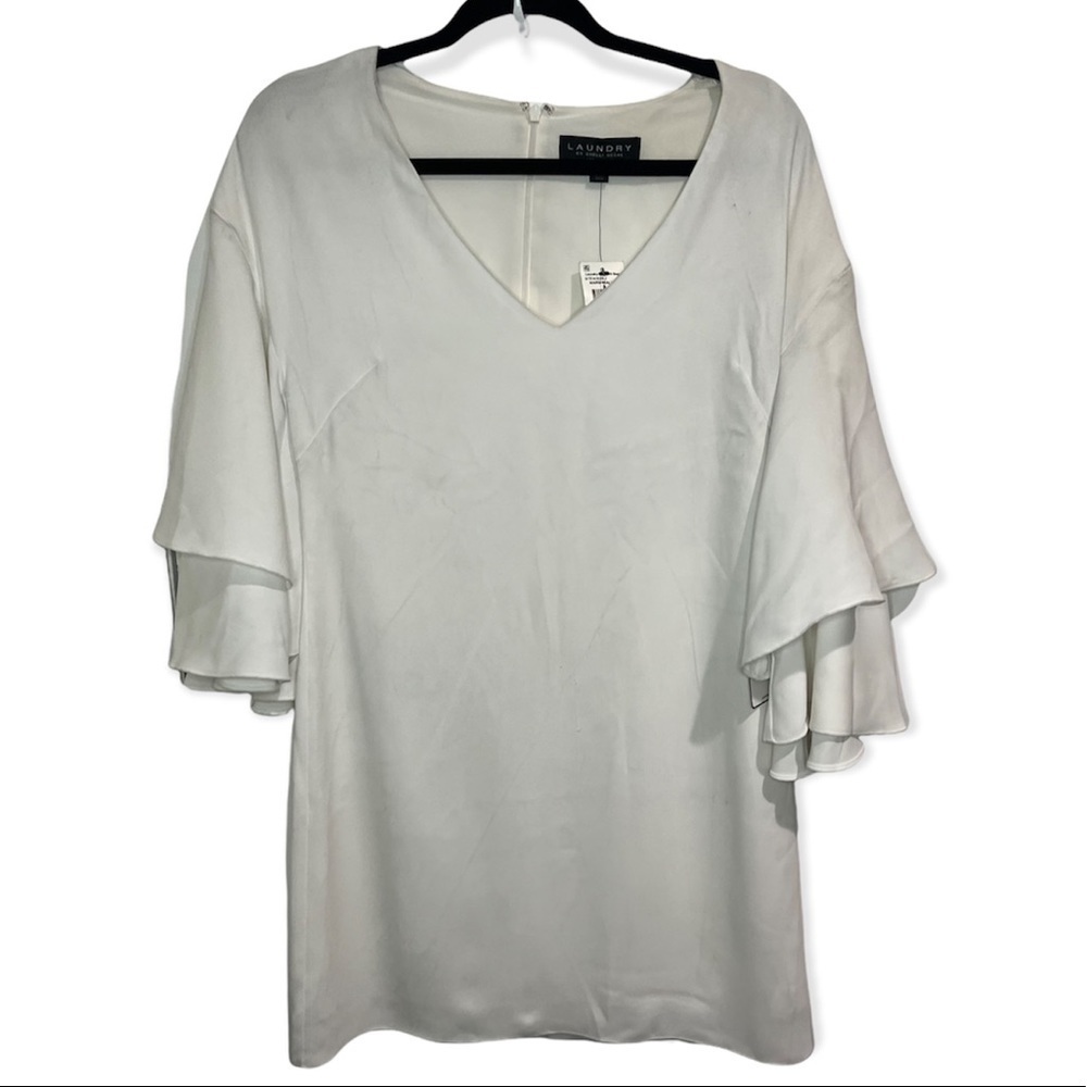 LAUNDRY by Shelli Segal dress with bell sleeves size 2